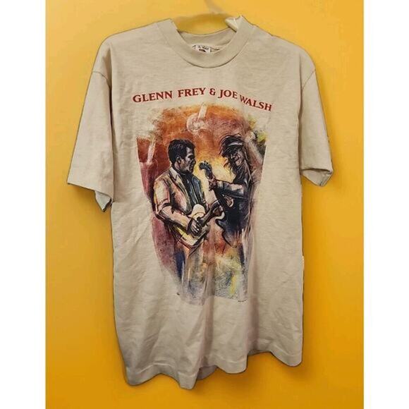 Vintage Glenn Frey Joe Walsh 93 Party Of Two Tour Shirt Large Single Stitch A105 - Picture 2 of 5